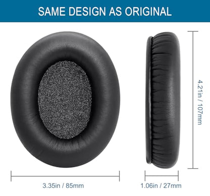 GVOEARS Premium Replacement Ear Pads for HyperX Cloud 1/2/3/Pro - Black | Also for Core/Alpha/Alpha S/Alpha Pro/Flight/Flight S/Stinger, CloudX Stinger Headset & More