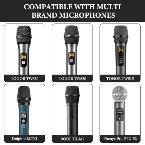 Geekria for Creators Microphone Case, Mic Carrying Case, Travel Protective Bag with Cable Storage Compatible with TONOR TW630, TW620, Dolphin MCX10, MCX20, Gemini Sound GMU-M100 (Black)