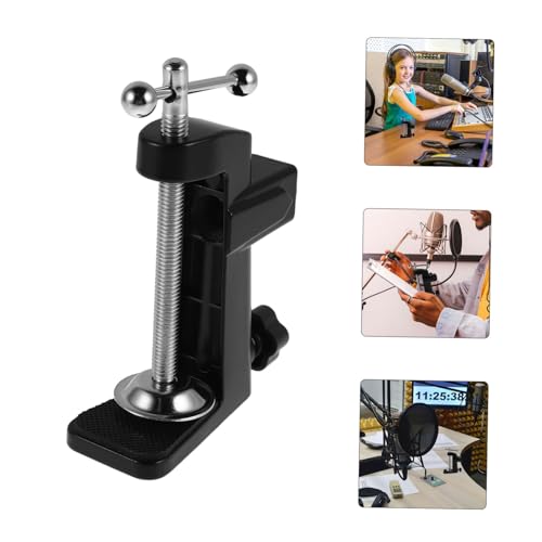 Mikinona Metal Base Boom Arm for Live Streaming Compact Design for Organized Workstation High Load Capacity for Various Microphones