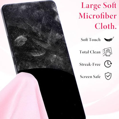 Sibba 20Pcs Cell Phone Cleaning Kit Mini Brushes with Large Brush | Anti-Clogging, Cleaning Cloth, Nylon, Charging Port Cleaner Kit, for USB-C Charging Port, Phone Speaker, Earbuds Tools