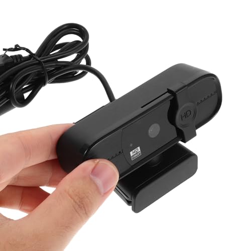 NUOBESTY USB Webcam User-Friendly Design for PC Plastic Video Conferencing Camera with Microphone 1080p Plug and Play for Remote Work and Online Education for Desktop Computer