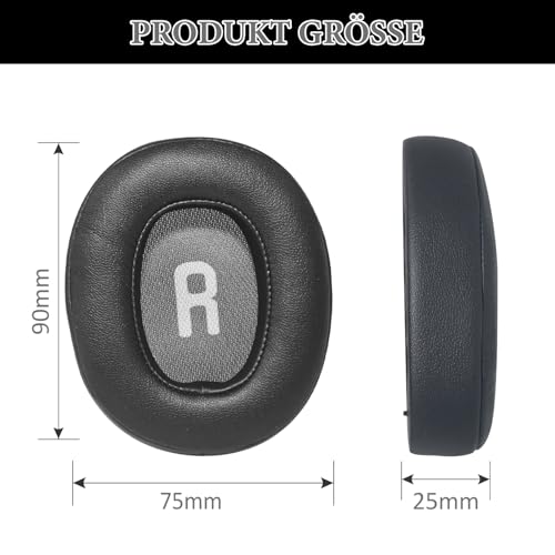 Aiivioll Replacement Ear Pads for JBL Tune 700BT, 710BT, 720BT, 750BTNC, 760NC Headphones, Protein Leather & Noise Isolation Foam (Black) - color: Black, size: Tune 700BT