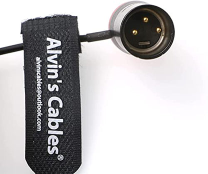 Alvin's Cables Low-Profile Audio-Cable for Sennheiser-EK-2000 XLR 3-Pin Male to Locking-3.5mm-TRS Right-Angle Balanced Cable for Sound Devices 633 688 Zaxcom Zoom Blue - color: Blue