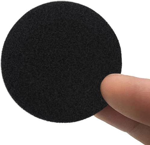 Ear Cushions Soft Foam Covers 50mm - 2" inch Diameter Replacement Sponge Cover Earpads for Most Standard Size Office Telephone Headsets, Headphones (Black) 12 Pack