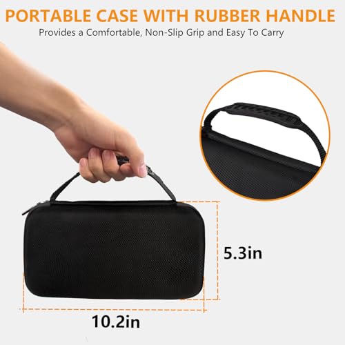 Wireless Microphone Case Compatible with JBL Wireless Two Microphone System, Handheld Dual Mic Travel Bag for Party Box, Singing, Karaoke for JBL mic, Receiver, Adapter, AA Batteries -Black (Box Only) - color: Black