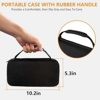 Wireless Microphone Case Compatible with JBL Wireless Two Microphone System, Handheld Dual Mic Travel Bag for Party Box, Singing, Karaoke for JBL mic, Receiver, Adapter, AA Batteries -Black (Box Only) - color: Black