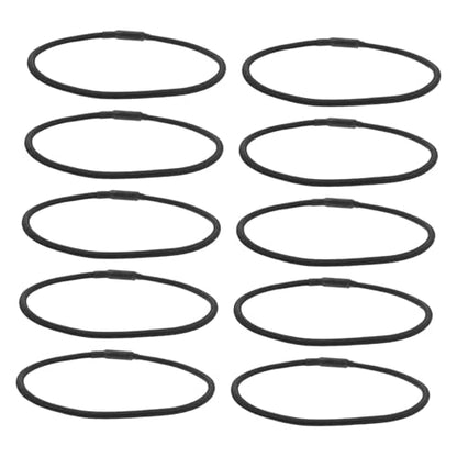 10Pcs Rubber Elastic Bands for Microphone Shock Mount Holder Black | Shock Absorption, Quick Removal Replacement Cords, for Condenser Microphone Stand Use, Wear Resistant - size: 11.50X11.50X0.50CM