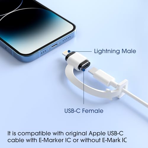TechMatte USB C to Lightning Adapter 2 Pack 2.2A Charging Data Transfer - color: Black, size: 2 Pack