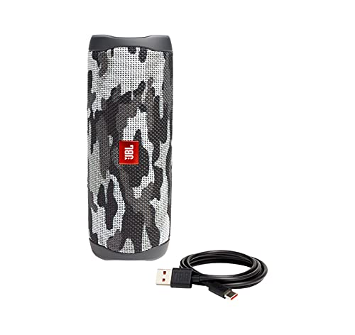 JBL Flip 5 (Black Camo) + Bundle with divvi! Protective Hardshell Case - color: Black Camo