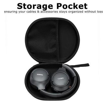 Ginsco Hard Shell Headphone Case Compatible with JBL Tune 720BT Wireless Over-Ear Headphones/Soundcore Anker Life Q20/Q20i Headphones, Bose QuietComfort Headphone, Portable Travel Carrying Case