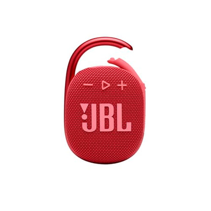 JBL Clip 4 - Portable Mini Bluetooth Speaker, big audio and punchy bass, integrated carabiner, IP67 waterproof and dustproof, 10 hours of playtime, speaker for home, outdoor and travel (Red) - color: Red