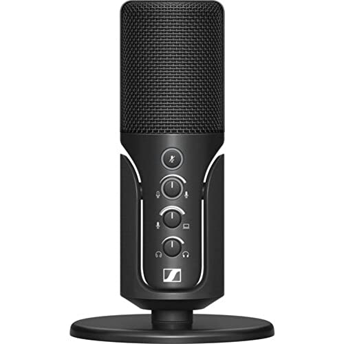 Sennheiser Profile USB Condenser Microphone with Desktop Stand Bundle with Kellards Pop Filter and 5-Pack Cleaning Wipes
