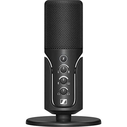 Sennheiser Profile USB Condenser Microphone with Desktop Stand Bundle with Kellards Pop Filter and 5-Pack Cleaning Wipes