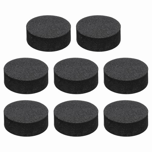 MECCANIXITY 8 Pcs Single Sided Speaker Isolation Feet Pads, 25mmx10mm Non Slip Foam Shock Absorption Base Pad Amplifier Stand Feet Mat for Speaker HiFi Home Theater Sound System, Black - size: 25mmx10mm