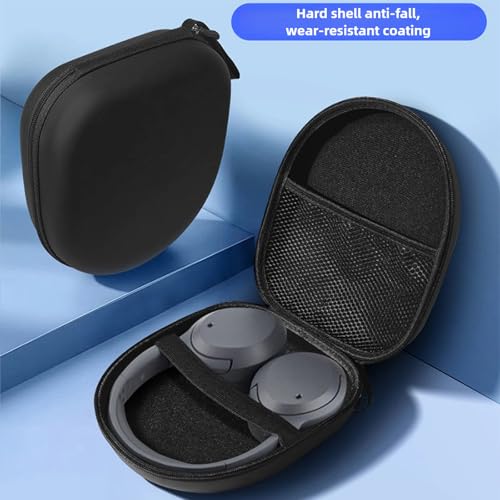 Hard Shell Large Carrying Headphones Case Headphone Headset Case Compatible with Most Models on The Market Universal Wireless On-Ear Headphones Black Box