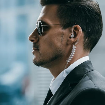 Sheepdog Microphones Acoustic Tube Earpiece with Microphone, Compatible with Motorola N70, N50, N30, R7, ION and MXP600, Black Cable (SPM-1300-M20), Premium Headset