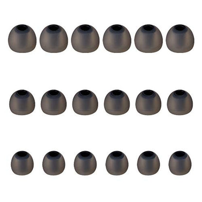 Earbud Tips Soft Silicone Earbuds Replacement Tips Fit for in-Ear Headphones(Inner Hole from 3.8mm -4.2mm Earphones) 9 Pairs S/M/L,Black