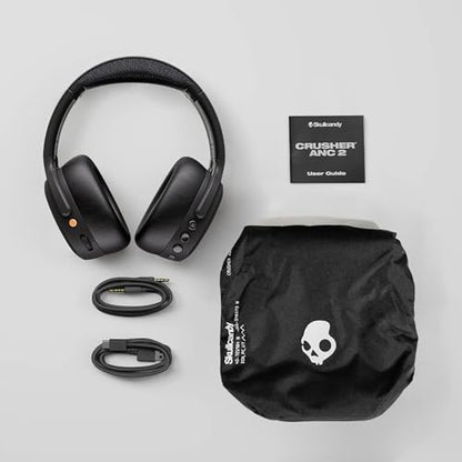 Skullcandy Crusher ANC 2 Wireless Headphones - Realtree Edge Colors Drab | Multi-Sensory Crusher Bass, Over-Ear Fit, Noise Cancelling, 60 Hours Battery, Working Out, Gym, Travel, Study, Music, Gaming - color: Realtree EDGE Drab