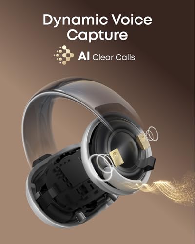 Soundcore AeroClip by Anker, Open-Ear Earbuds, Clip-On Headphones, Adaptive Comfort, Clear Calls with 4 Mics and AI, Stable Fit, 12mm Drivers for Powerful Bass, Hi-Res, Open-Ring Design | Ultra-Comfort for Running Workout, Stable, Power Bass, Hi-Res, 32H