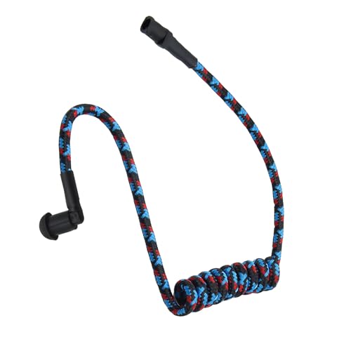 WODASEN Replacement Braided Nylon Fiber Acoustic Coil Tube Moisture Resistant Waterproof Color for Radio Earpiece (Blue-Red-Black-2) - color: Blue-Red-Black-2