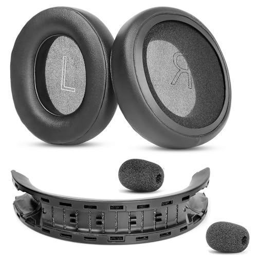 Ear Pads for Microsoft Xbox Wireless (2024 Version)/Wired Headset | (Xbox X|S, Xbox One) Replacement Cushions Headband with Protein Leather Covers-Black