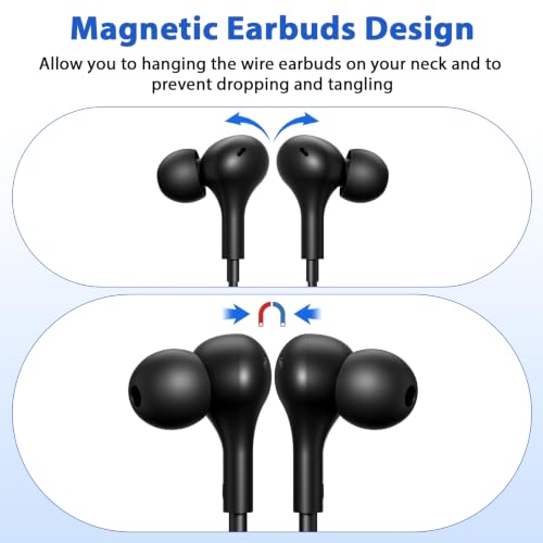 iMangoo for Apple MFi-Certified Lightning Wired Earbuds Headphones with Mic