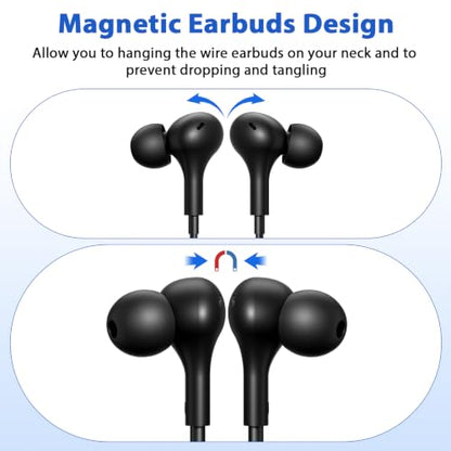 iMangoo for Apple MFi-Certified Lightning Wired Earbuds Headphones with Mic