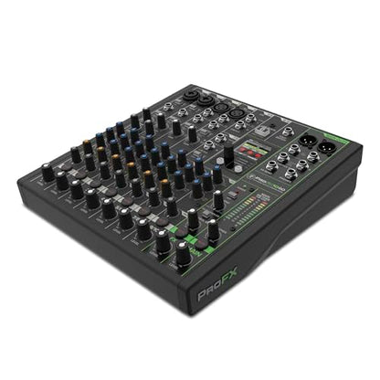 Mackie ProFX10 GO Battery-Powered 10-Channel Analog Audio Mixer With Bluetooth, USB-C Recording Modes, GigFX+ Effects, Onyx Preamps, EQ, Compression, Up to 8 Hours Battery Life | Bluetooth, USB-C Recording Modes, GigFX Plus Effects, Onyx Preamps, EQ, Comp