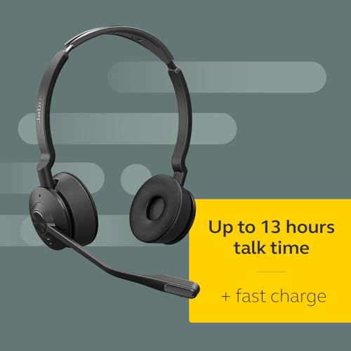 Jabra Engage 75 SE (Second Edition) DECT Wireless Dual-Ear Headset, Black | Wireless Performance, Advanced Noise-Cancelling Microphone, All Day Battery Life, Ideal For Office And Call Center - style: Dual-Ear
