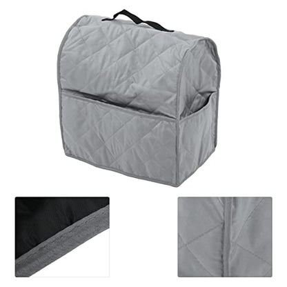 Kitchen Mixer Cover Carry Bag Premium Quilted Polyester Pongee Fabric Protective Dust Cover for Stand Mixers Blenders Storage 36cm x 36cm x 9.1in (Grey) - color: Gray