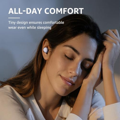 TOZO A1 Wireless Earbuds Bluetooth 5.3 Light Weight in Ear Headphones | IPX5 Waterproof, 2 Mics for AI Calls, Immersive Premium Sound Bass Ear buds with Charging Case, 32 Presets EQ via TOZO App - color: Light Purple