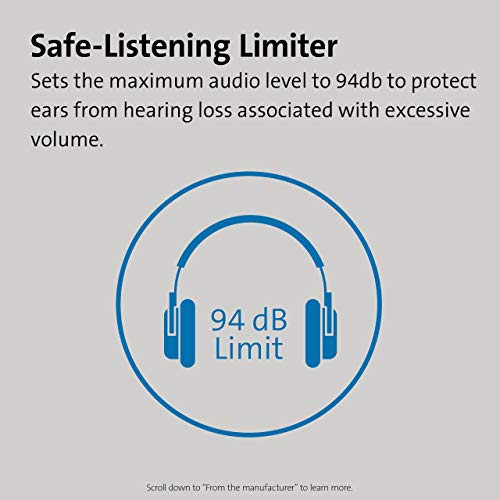 Kensington USB-C Hi-Fi Headphones, On-Ear for Kids, for School, for Adults, Padded Adjustable Headband, 6 ft Cord (K97456WW), Black