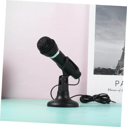HANABASS USB Condenser Microphone for Computer Recording Adjustable Desktop Microphone for Streaming Gaming and Video Conferencing Black