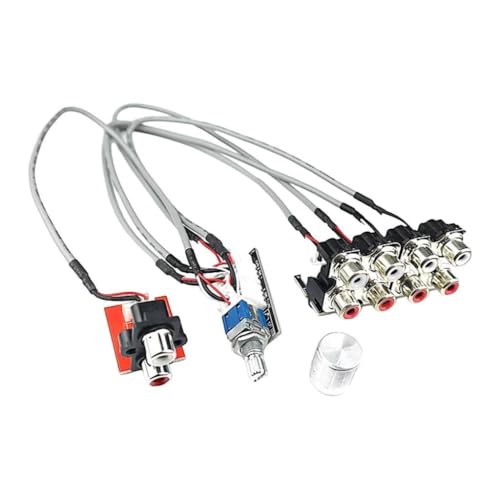Signal Switch Board Audio Input Source Selector Switching RCA Stereo Source DIY Assembled Board Compact Design Rotary Knob Suitable for
