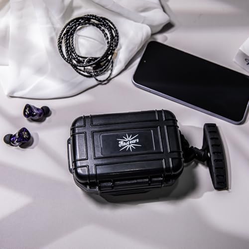 Kiwi Ears Cadenza II in Ear Monitor, 10mm Titanium Dynamic Driver IEM Earphone + Kiwi Ears SONICAP Waterproof IEM Hard Case