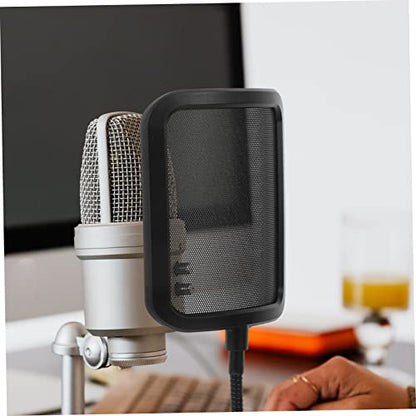 Microphone Filter Shield Sturdy Metal Mesh Windscreen Easy Install Pop Filter for Mic Podcast Accessory