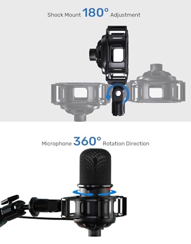 Custom Built Shock Mount for HyperX SoloCast & Razer Seiren Mini Microphone | Elastic Anti-Vibration Suspension, Holder Clip for Mics and Stands, Shock Mount for HyperX SoloCast & Razer Seiren Mini - size: HyperX SoloCast Shock Mount