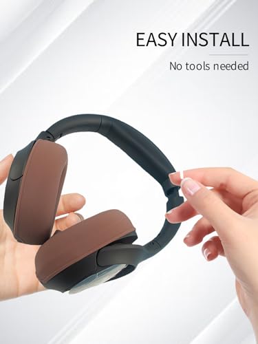 Silicone Case Cover for TOZO HT2 Headphones, Anti-Scratch, Washable Protective,Cover Comfortable Fit with Dustproof Mesh for HT2 Headphones Ear Pads,(Brown)