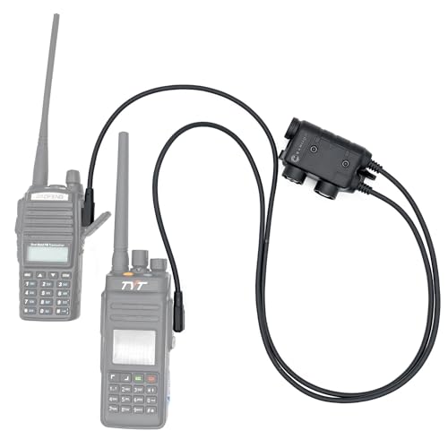 EARMOR Tactical Headsets PTT Dual Push-to-Talk PTT Nexus 7.00 Plug for Kenwood/Baofeng radios - style: M56 DUAL PTT