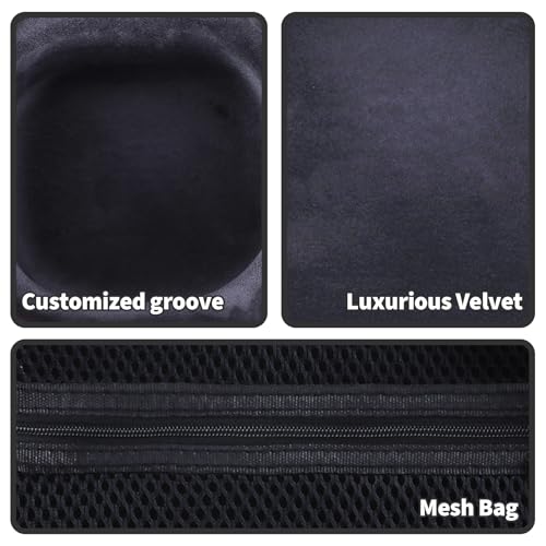 Storage Case Compatible with Walker's Razor Slim Shooting Hearing Protection Electronic Earmuffs - color: Black