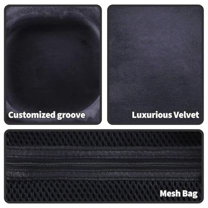 Storage Case Compatible with Walker's Razor Slim Shooting Hearing Protection Electronic Earmuffs - color: Black