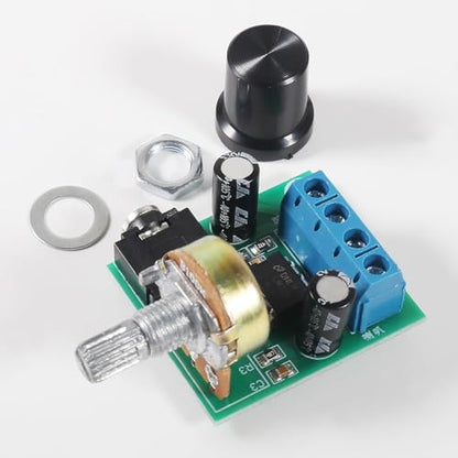 5pcs LM386 Mini Audio Amplifier Board DC 3-12V Volume Adjustable Control LM386 Audio Power Amplifier Module Support 0.5W-10W Speakers(Pack of 5) - color: 5pcs