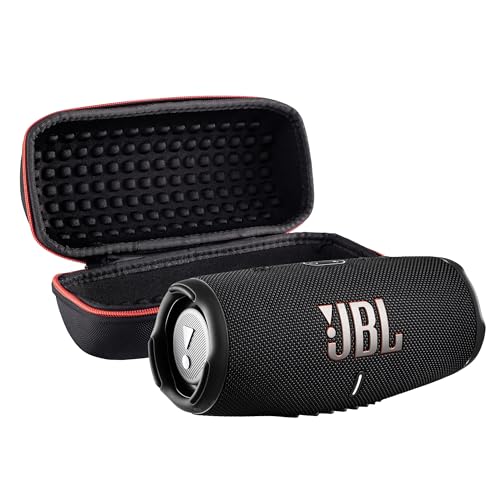 JBL Charge 5 Wireless Bluetooth Speaker (Black) | Rugged IP67 Waterproof Outdoor Audio with Deep Bass & 20H Playtime | Includes Protective Travel Case for Beach, Hiking, Camping, and More - color: Black