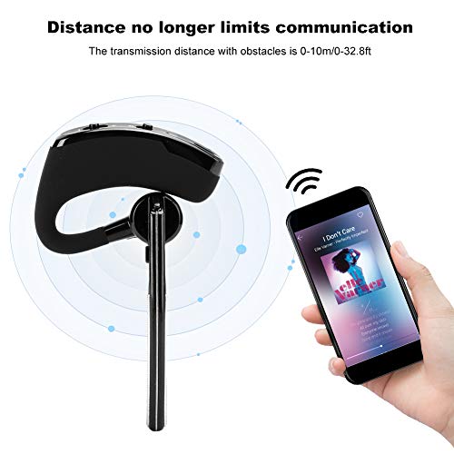 ciciglow Single-Ear Bluetooth Headset,V8 Business Bluetooth Headset,Smart Noise-Cancelling Hands- Stereo Headset,with Voice-Activated Microphone,Suitable for Work Driving,Etc.