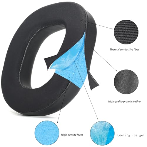 Defean Cooling-Gel Earpads for Turtle Beach Stealth 700 Gen 3 Headset | Replacement Stealth 700 Gen3 Ear Pads and MIC Foam, High-Density Noise Cancelling Foam - color: Cooling-Gel