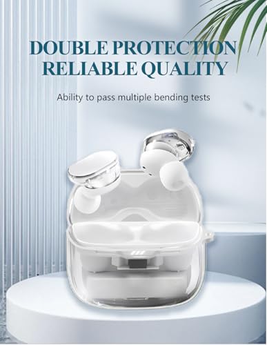 Case for JBL Tune Buds 2 True Wireless Noise Cancelling Earbuds,Clear Soft TPU Protective Cover with Keychain and Cleaner Kit for Women Men Shockproof Skin,Clear