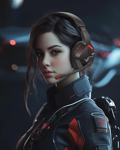 BINNUNE Wireless Gaming Headset for PS5 PC, 120H Ultra-Long Battery, 2.4GHz & Bluetooth 5.3 Wireless Headphones with Noise Canceling Mic, 50mm Drivers, Comfort Over Ear Headphones, Black - color: Black
