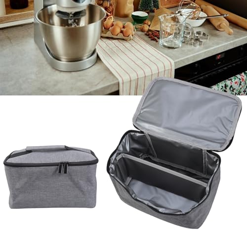 Sturdy Waterproof Mixer Storage Bag for 5/6/7/9 Speed Hand Mixer with Foil Lining and Carry Handle Mixer Organizers