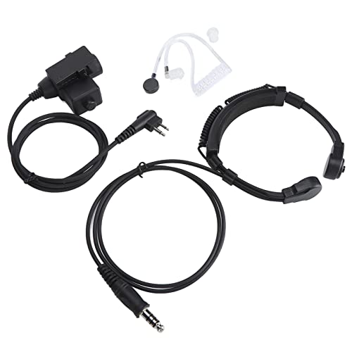 U94 PTT Military Adapter ＋ Mobile 2 Pin 7.1mm Headset System Adapter Push to Talk for Motorola Radio, PU+PTT Material