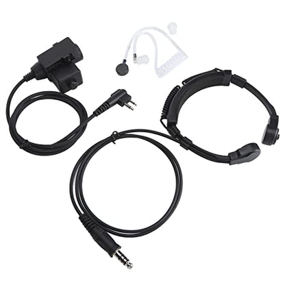 U94 PTT Military Adapter ＋ Mobile 2 Pin 7.1mm Headset System Adapter Push to Talk for Motorola Radio, PU+PTT Material